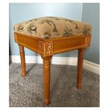 Palm Tree Upholstered Footstool