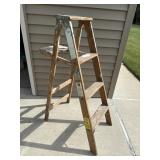 Wood 4 ft. Step Ladder