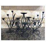 Wrought Metal Candle Holder Collection