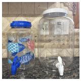 Party Drink Dispenser Jugs Pair