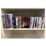 VHS Tapes & DVD Movies Lot In Closet