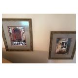 Framed Architectural Print Pair