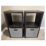 Cube Storage Shelves With Bins