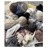 Yarn Skeins & Crochet Supplies Lot