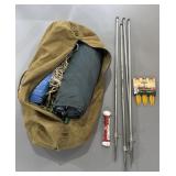 Camping Tent & Pole Set