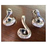 Sterling Silver Mystic Topaz Earrings & Pendant