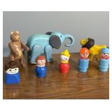 Vintage Fisher Price Circus Animals Little People