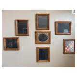 Oak Finish Picture Frames Set
