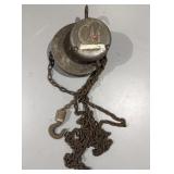 Vintage CM Chain Hoist With Hook Pully Lift