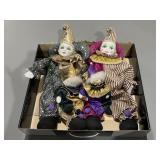 Porcelain Jester Doll Collection