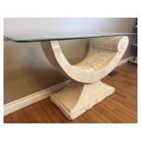Post Modern Tessellated Stone Sofa Table!