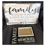 Family Wall Wood Decor Signs