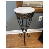 Plant Stand Stone Top Metal