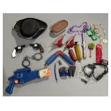 Toys Cap-Guns Pirate Hat Handcuffs Odds Ends