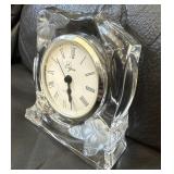 Elgin Glass Desk Clock