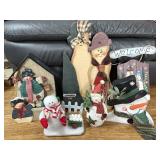 Snowman Christmas Holiday Rustic Decor