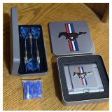 Ford Mustang Promo & Dart Set In Case