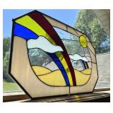 Large Stained Glass Suncatcher Rainbow Sun Catcher