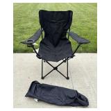Embark Black Camp Chair With Bag