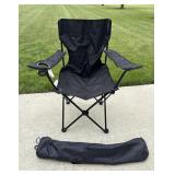 Embark Black Camp Chair With Bag