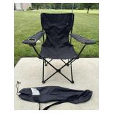 Embark Black Camp Chair With Bag
