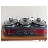 Bella Triple Slow Cooker Buffet