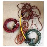 Extension Cord Assortment Red Green Orange