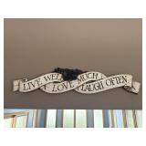 Live Well Love Laugh Wall Decor Sign