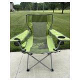 Embark Lime Green Mesh Camp Chair With Bag