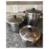 Revere Ware Copper Bottom Soup Pots