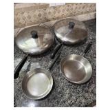 Revere Ware Copper Bottom Pans