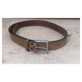 Tan Leather Belt w Edge Stitching 49ï¿½