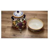 Tabletops Gallery "Tellina" Hand-Painted Ceramic