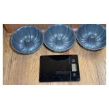 Bundt Cake Pans & Electric Scale