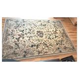 Floral Patterned Area Rug 91x63'