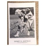 Signed Sidney A. Justin lll Picture