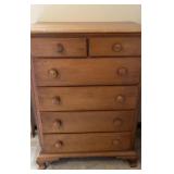Wood Maple Dresser 35x21.25x47"