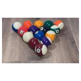 Set Of Pool Balls One Missing.