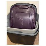Plastic Bins w Lids 22.5x18x15