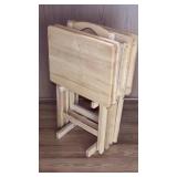 5 Piece Tv Tray Table Set 19x14.5x28"