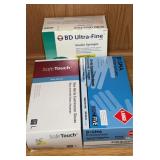 BD Ultra-Fine  Insulin Syringes & Exam Gloves