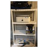 White 4-Tier Plastic Shelving Unit