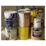 Assorted Lot Of Paint Cans Partly Used