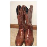 Dan Post Genuine Ostrich Leg Western Boots