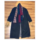 Andrew Fezza Fusion Coat w 3 Scarves & Gloves