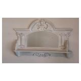 Hanging Wooden Shelf w Mirror