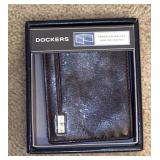 Brown Dockers Leather Bifold Wallet
