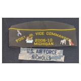 VFW Garrison Cap Michigan 2006-10 & Name Tapes