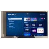 Roku 60' Flat Screen TV Tested Works.