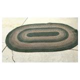 Braided Oval Rug 99x62ï¿½